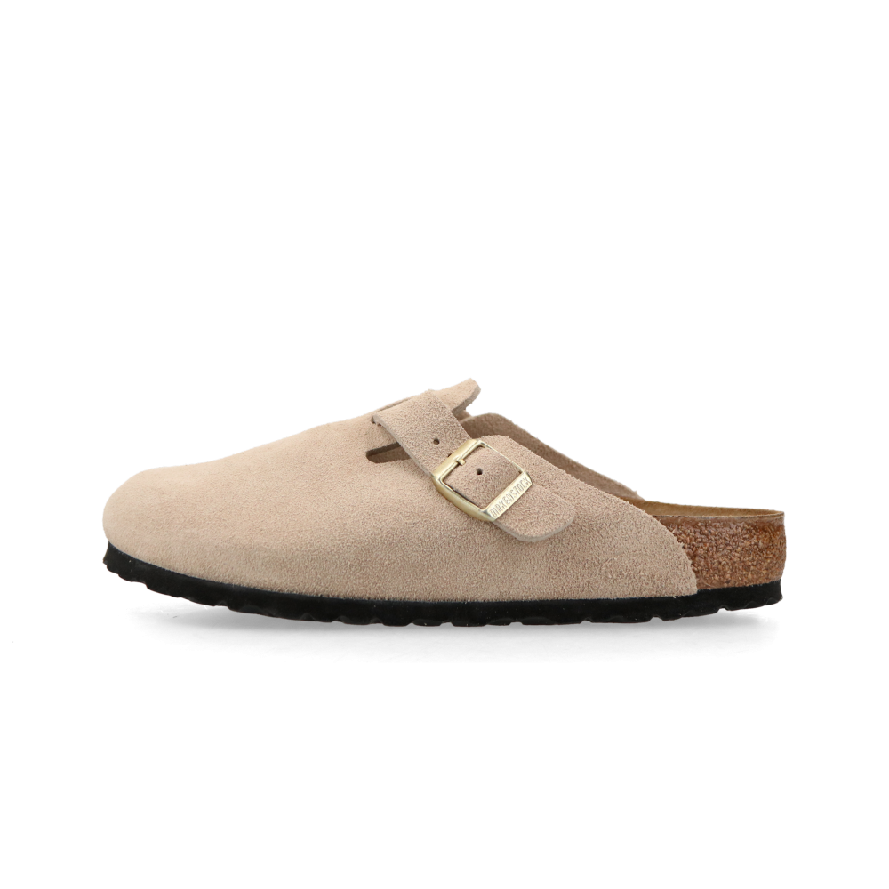 Birkenstock Boston BS Suede Leather "Sandcastle" - 36