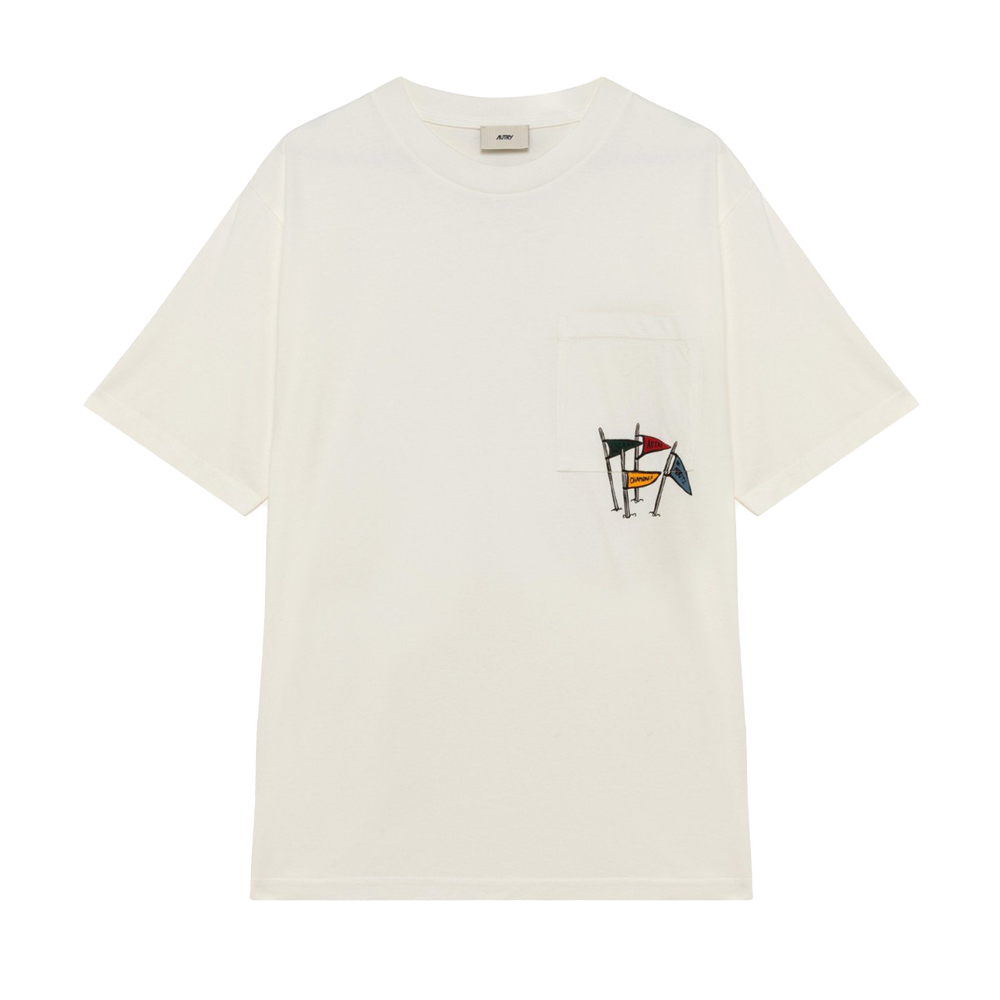 Autry T-Shirt Main (cotton white) - XS
