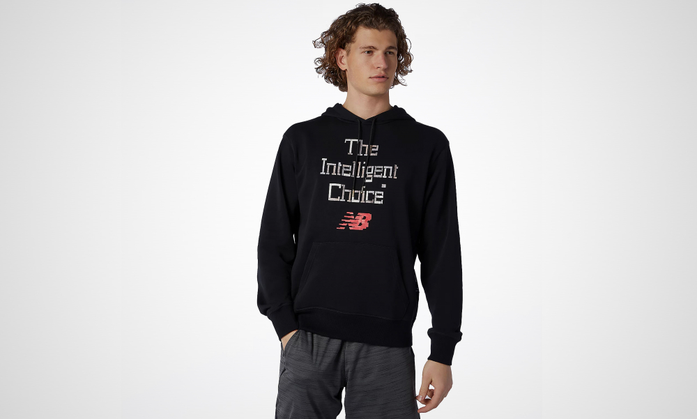 New Balance Athletics Artist Lister Hoodie (schwarz / beige / rot) - S