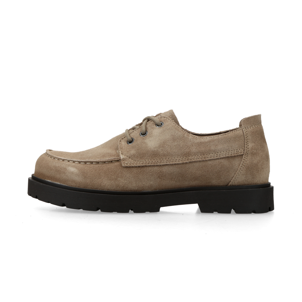 Birkenstock Highwood Moc Lace Low Suede Leather - Regular (gray taupe) - 40