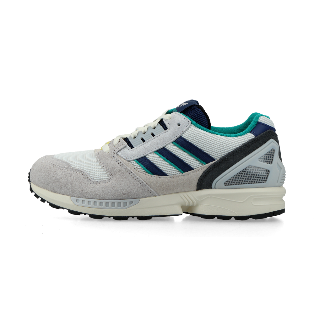 adidas ZX 8000 "Zero Metallic" (zero metallic / dark blue / power green)