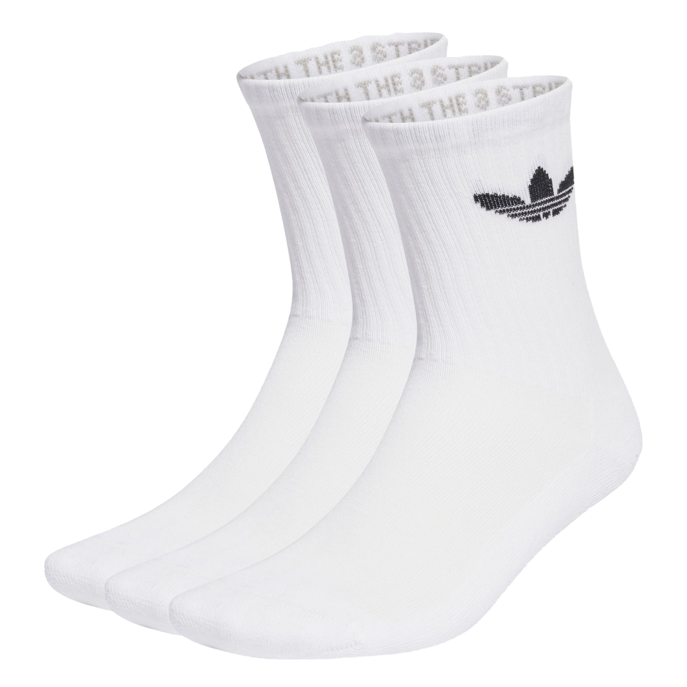 adidas Trefoil Cushion Crew Socks 3Pair (white) - 43-45