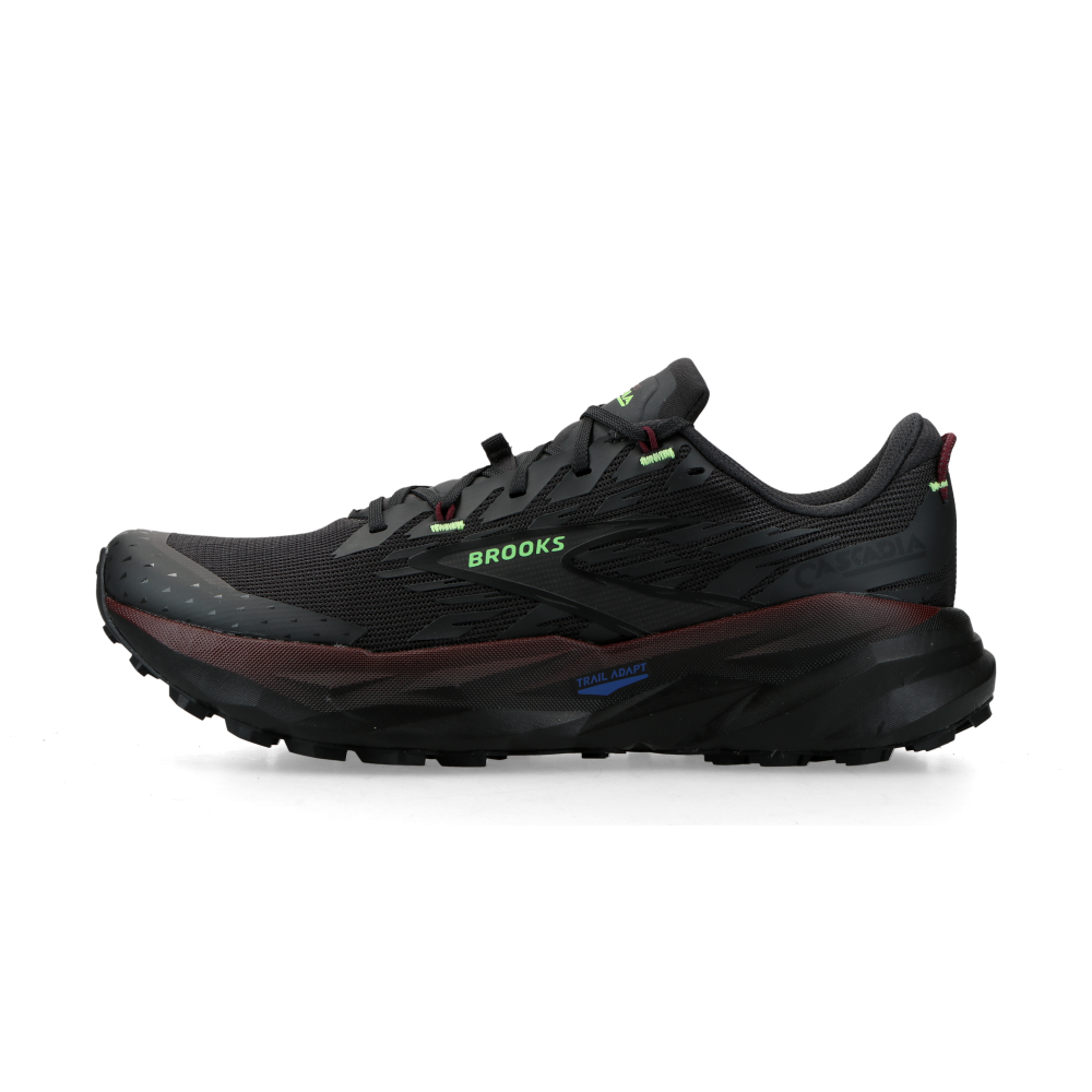 Brooks Cascadia 19 (phantom / rum raisin / green)