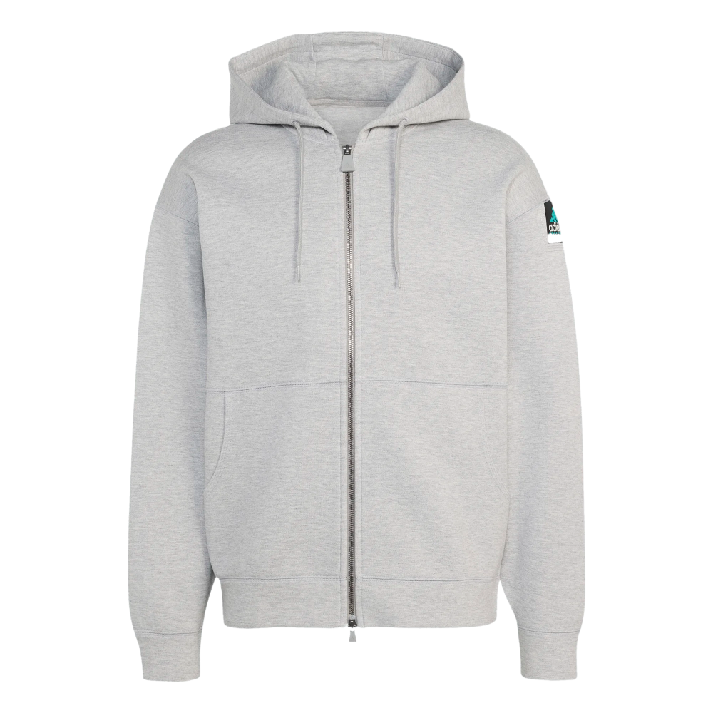 adidas Spacer Full Zip Hoodie (medium grey heather) - L