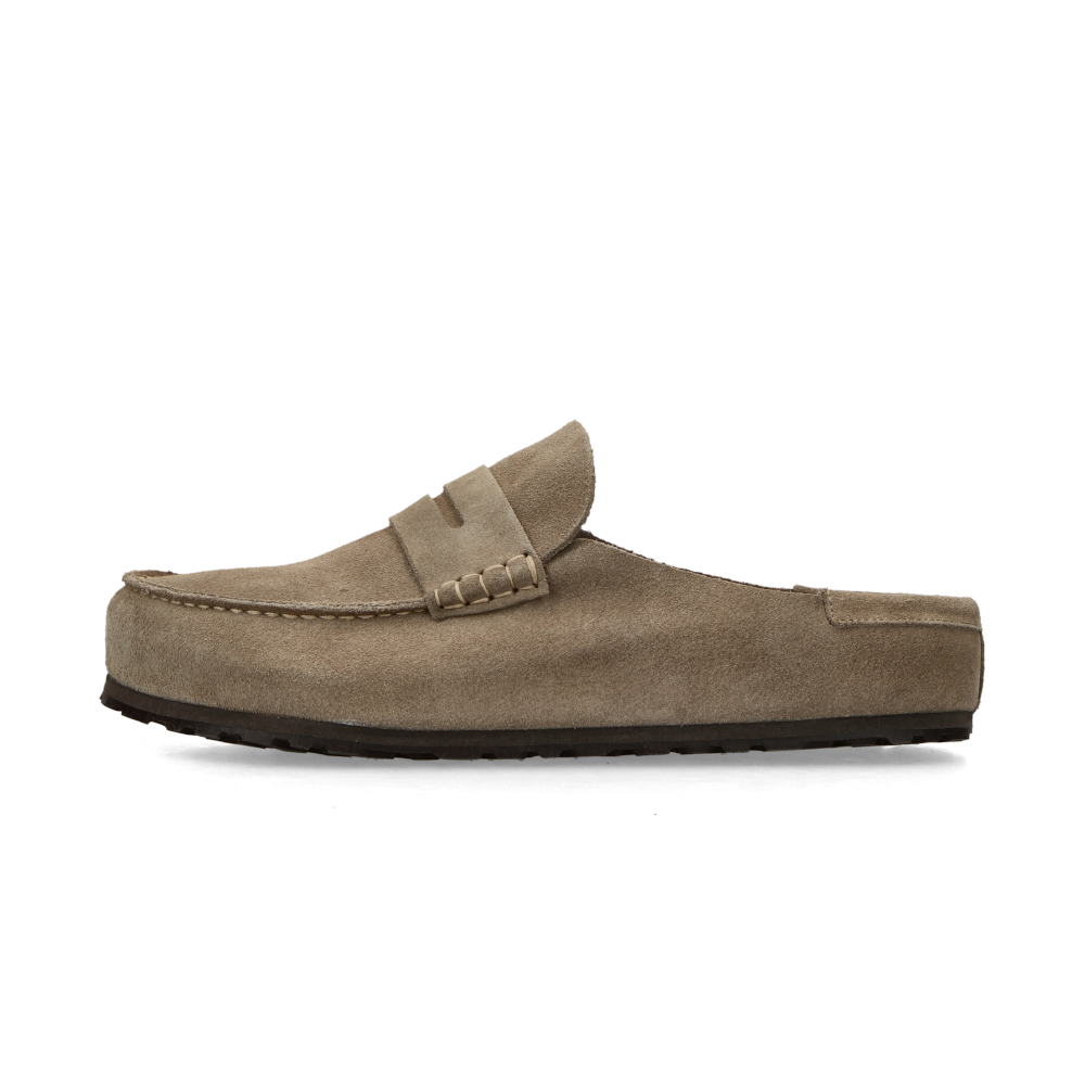 Birkenstock Naples Wrapped Suede Leather "Taupe" - 40