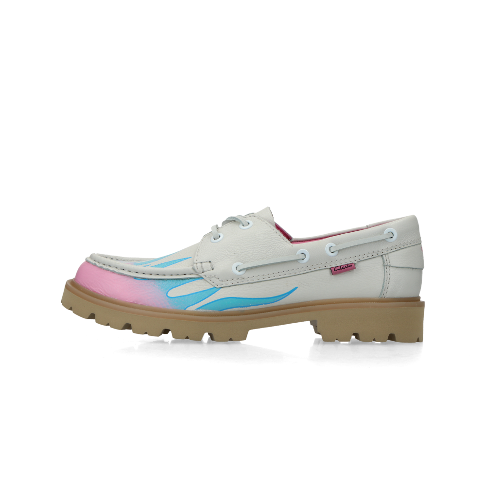Clarks Originals x Bisous Bisous Cleyhill Fire (white)