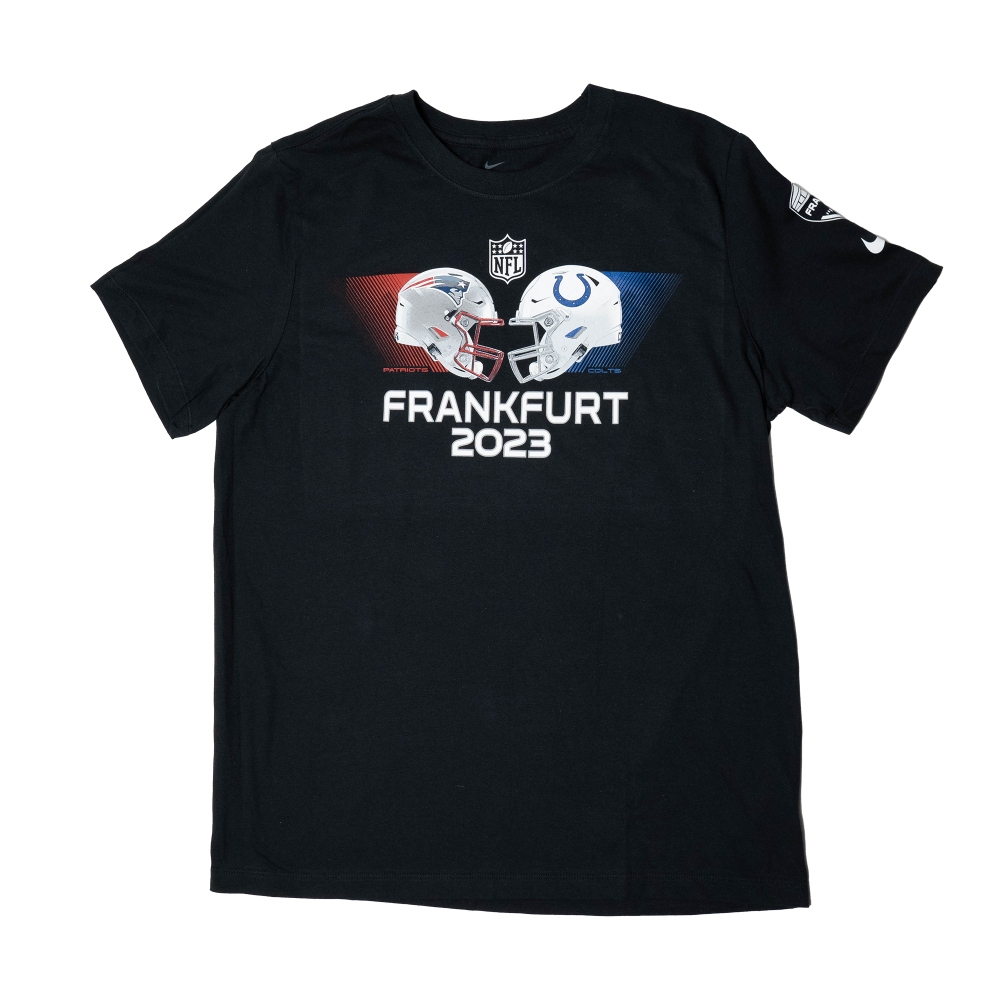 Nike Essential Tee NFL Frankfurt Games - Pats vs. Colts (dark grey heather) - XL