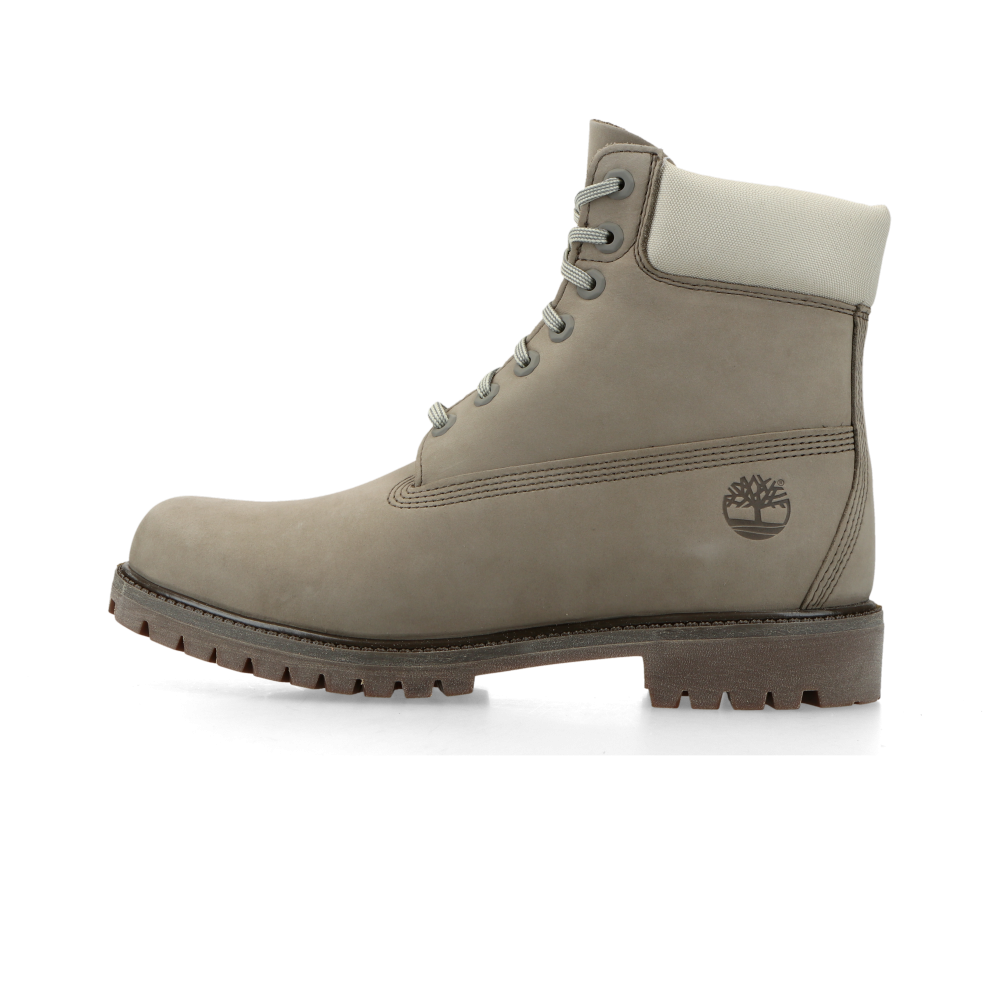 Timberland Premium 6" Lace Up Waterproof Boot (md grey / nubuk / lt green) - 40