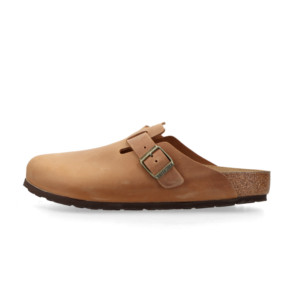 Birkenstock Boston Natural Leather Oiled "Cognac" - 36