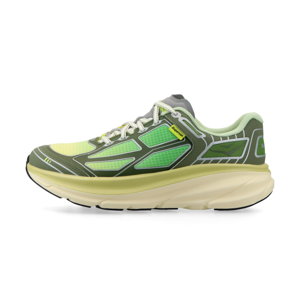 HOKA ONE ONE x Supervsn U Clifton ONE9 (green flash / limelight)