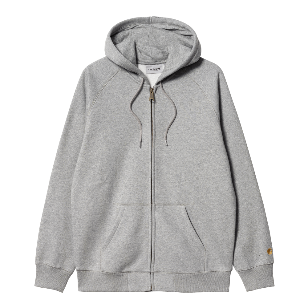 Carhartt WIP Hooded Chase Jacket (grey heather / gold) - S