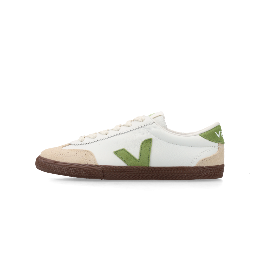 VEJA WMNS Volley (white / kiwi / bark), vue de côté