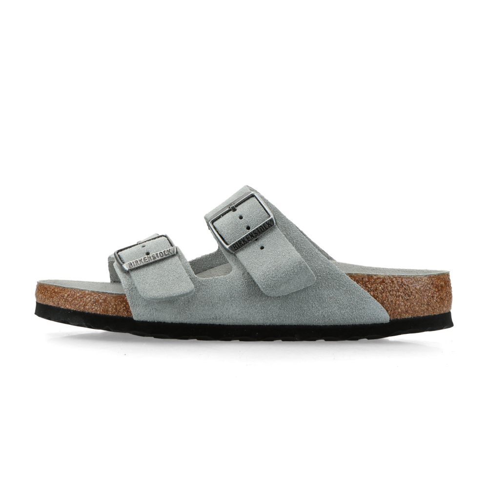 Birkenstock Arizona Soft Footbed Suede Leather (pure sage tonal FB) - 36