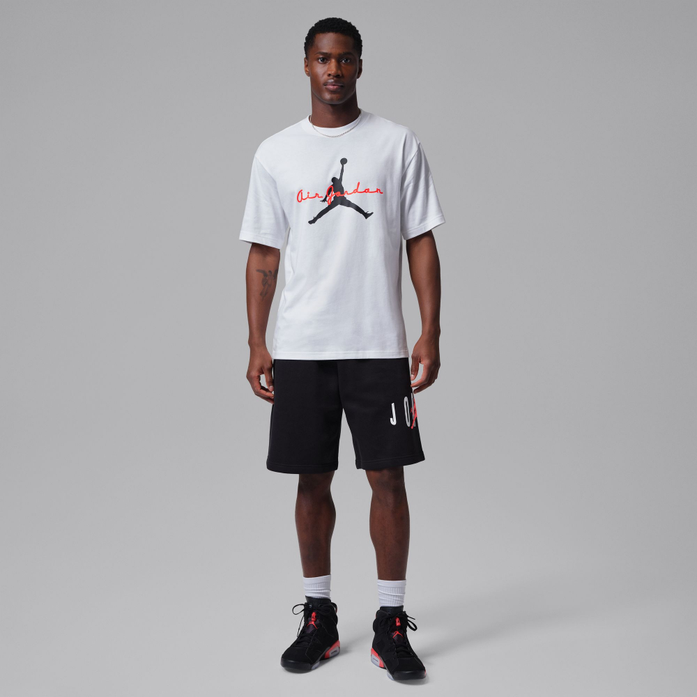 Jordan Brooklyn T-Shirt (white / infrared 23 / black) - S