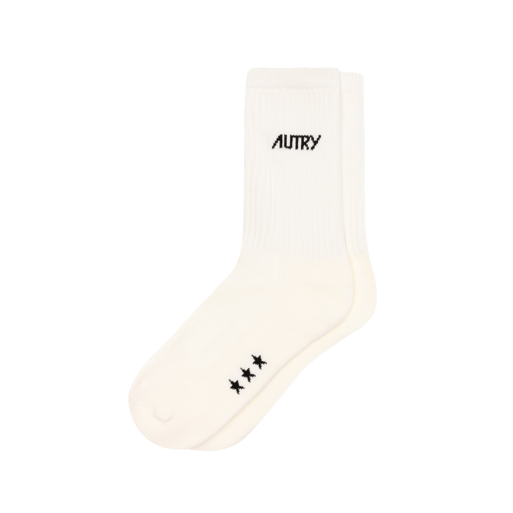 Autry Socks Main Unic Stars (cream / black) - M (39-42