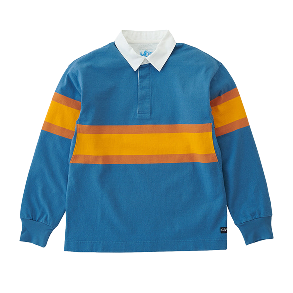 Gramicci Langdon Rugby Shirt (sky / apricot) - S