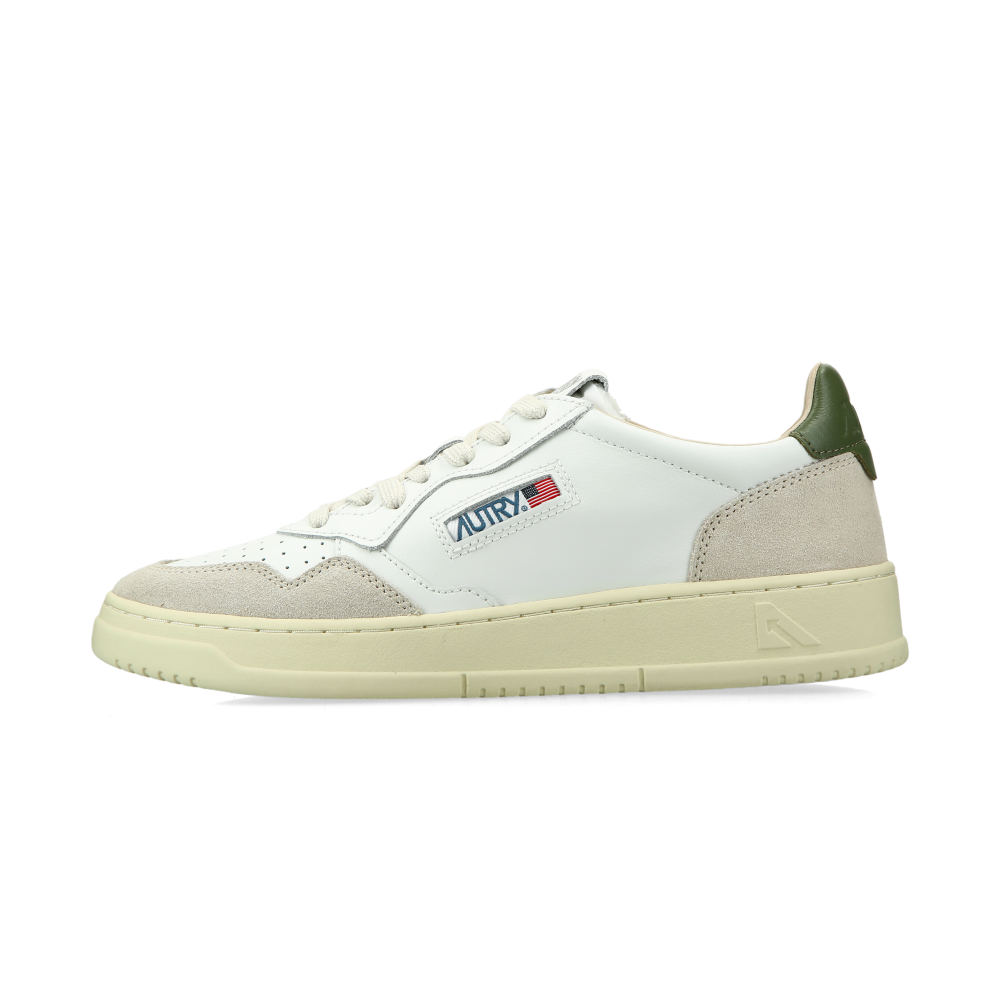 Autry Medalist Low (leat / suede white / bronze green) - 40