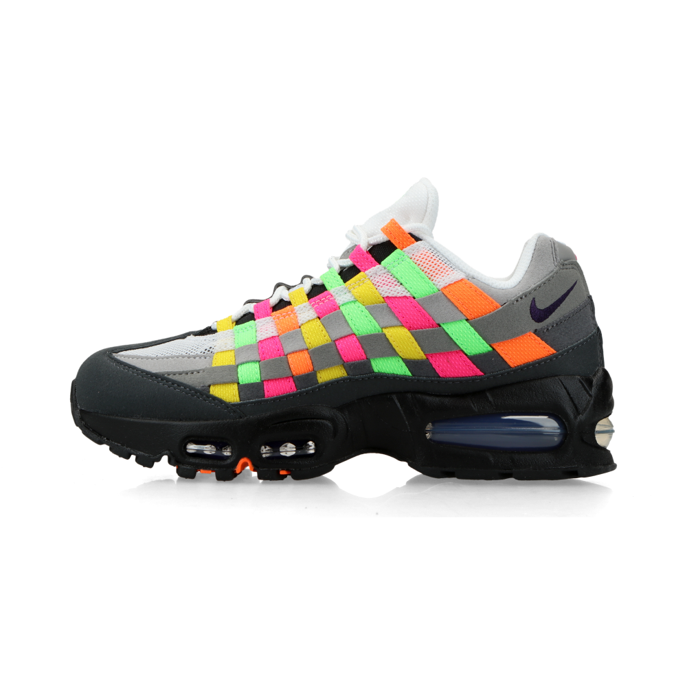 Nike Air Max 95 Big Bubble "Woven" (white / purple dynasty / pearl grey) - 37.5
