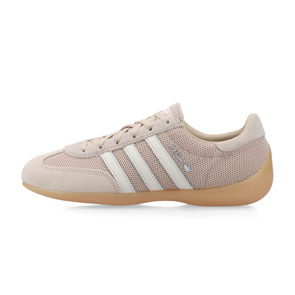 adidas Handball Spezial Lo (magenta beige / wonder white / silver metallic), vue de côté