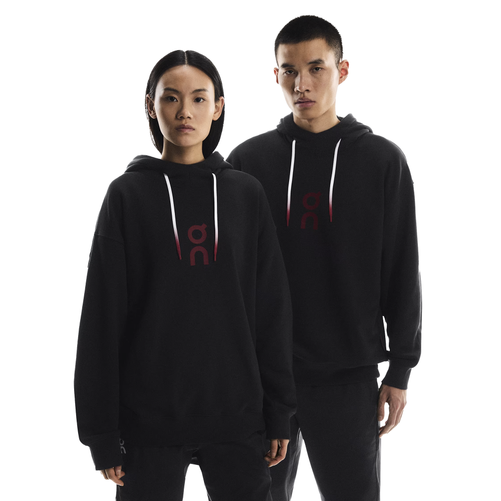 On Graphic Club Hoodie (black / red) - S