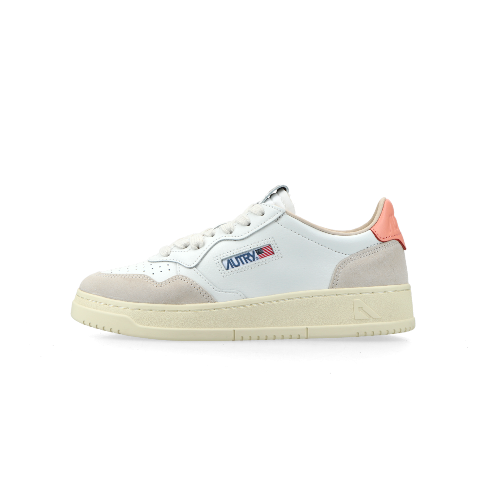 Autry Medalist Low W (leat / suede white / peach)