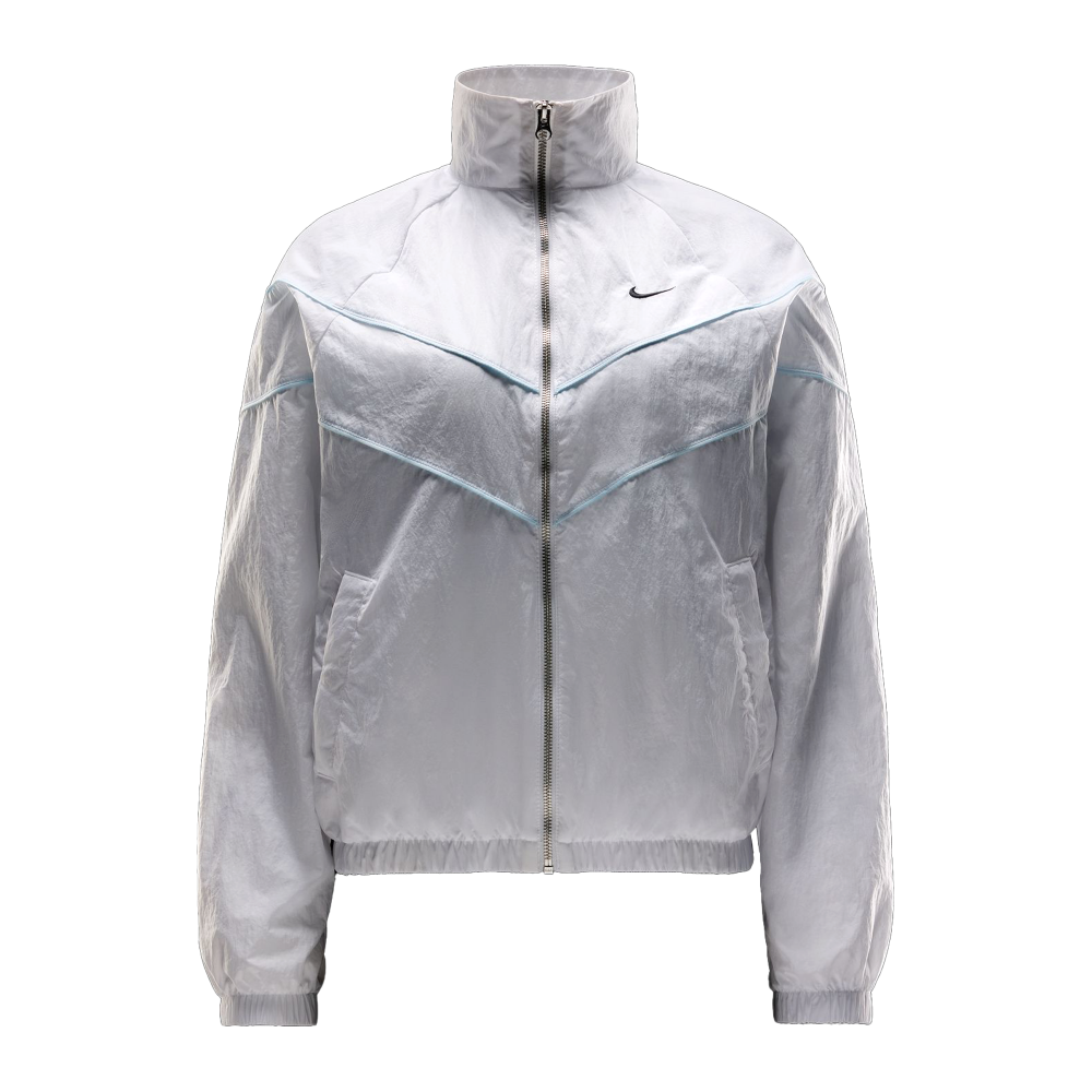 Nike Windrunner Gewebte Jacke mit Reißverschluss und UV-Schutz (white / black) - L