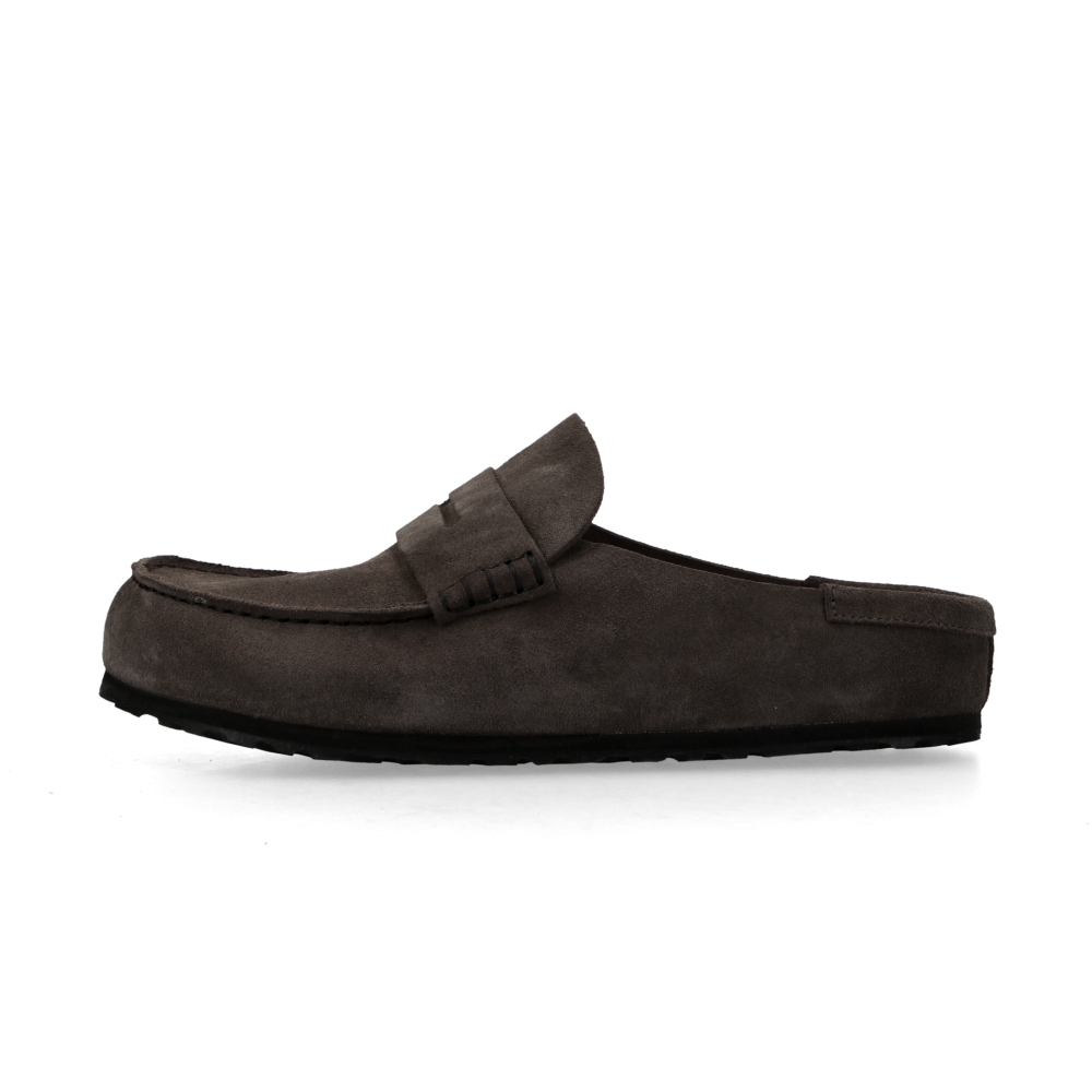 Birkenstock Naples Wrapped Suede Leather (concrete gray) - 41