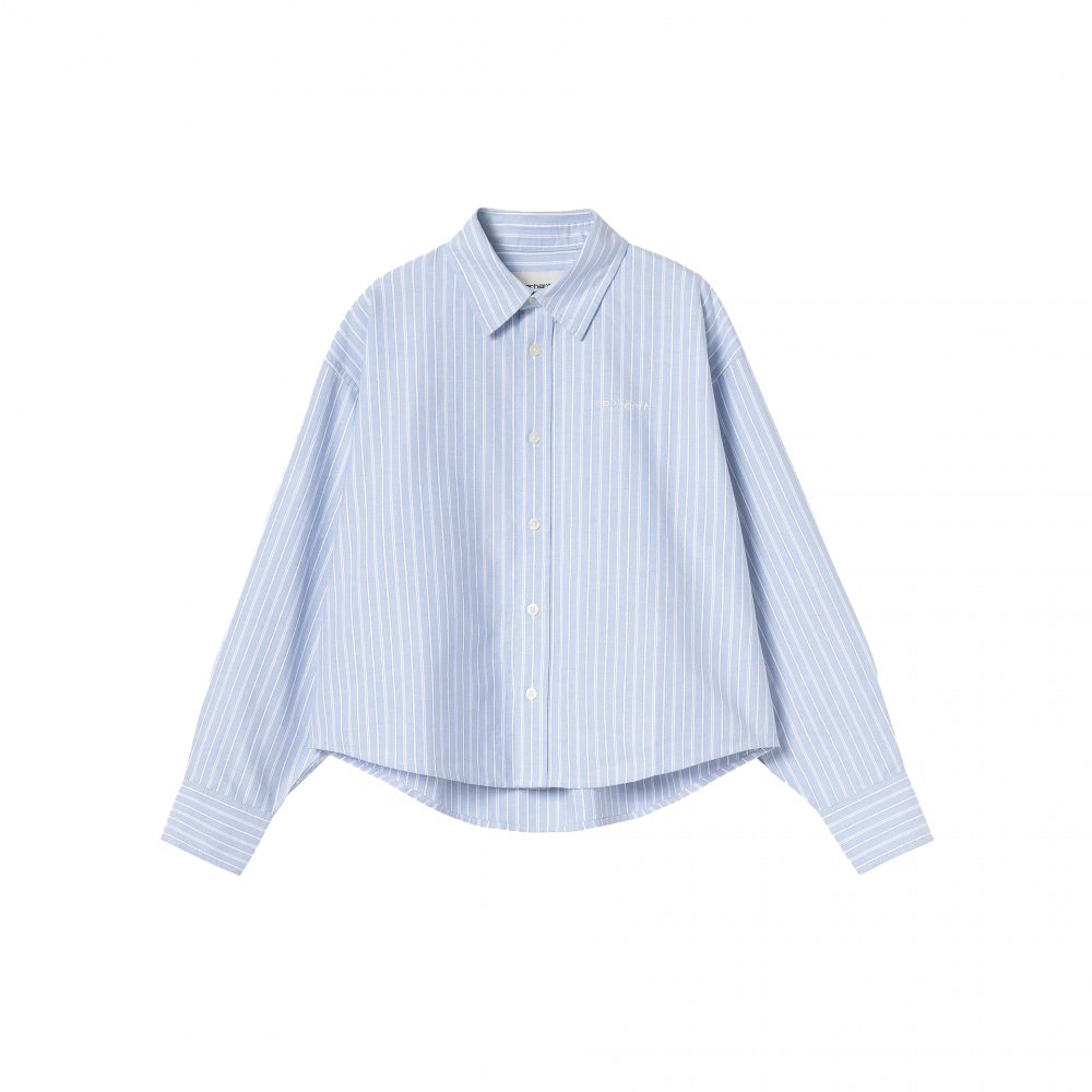 Carhartt WIP W' L/S Kanan Shirt (kanan stripe, bleach) - S