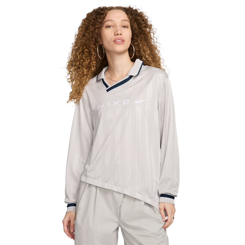 Nike Dri-FIT Langarm-Trikot aus Jacquard (lt iron ore / flax / white) - L