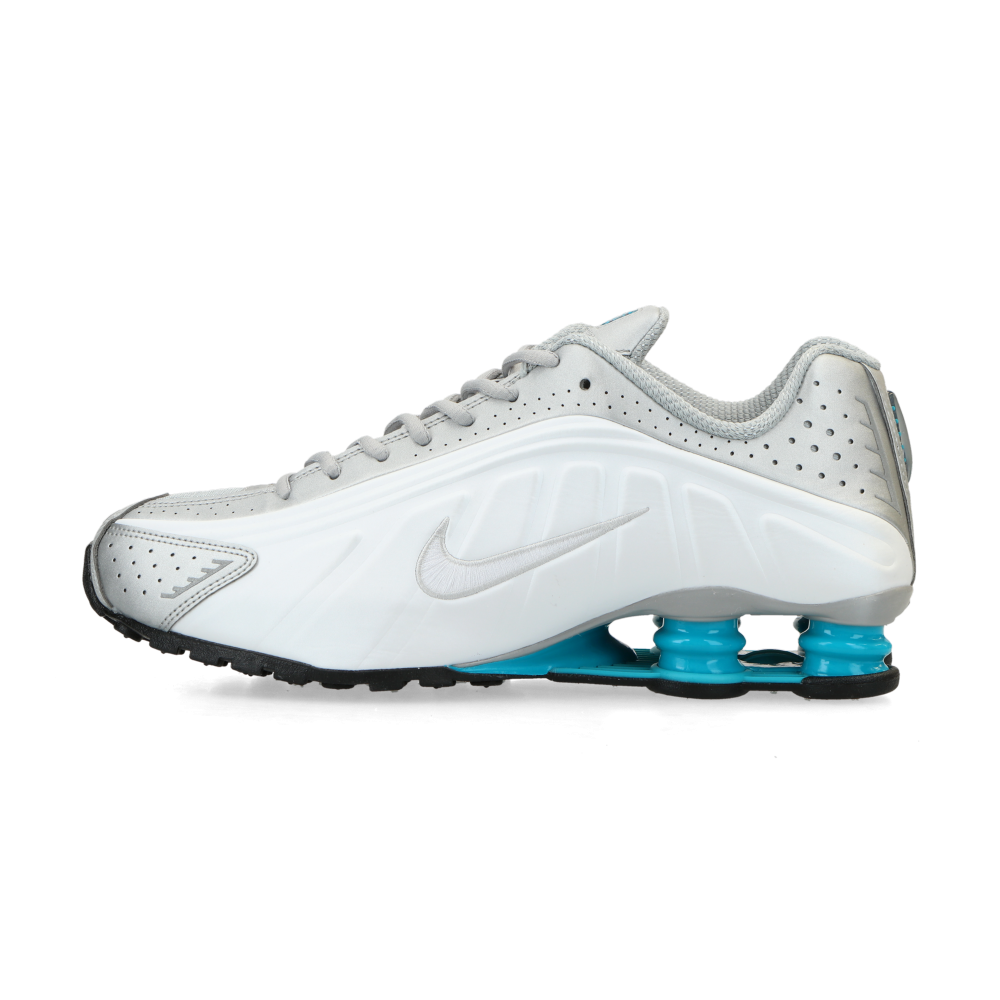 Nike Shox R4 (metallic silver / blue lagoon / white)