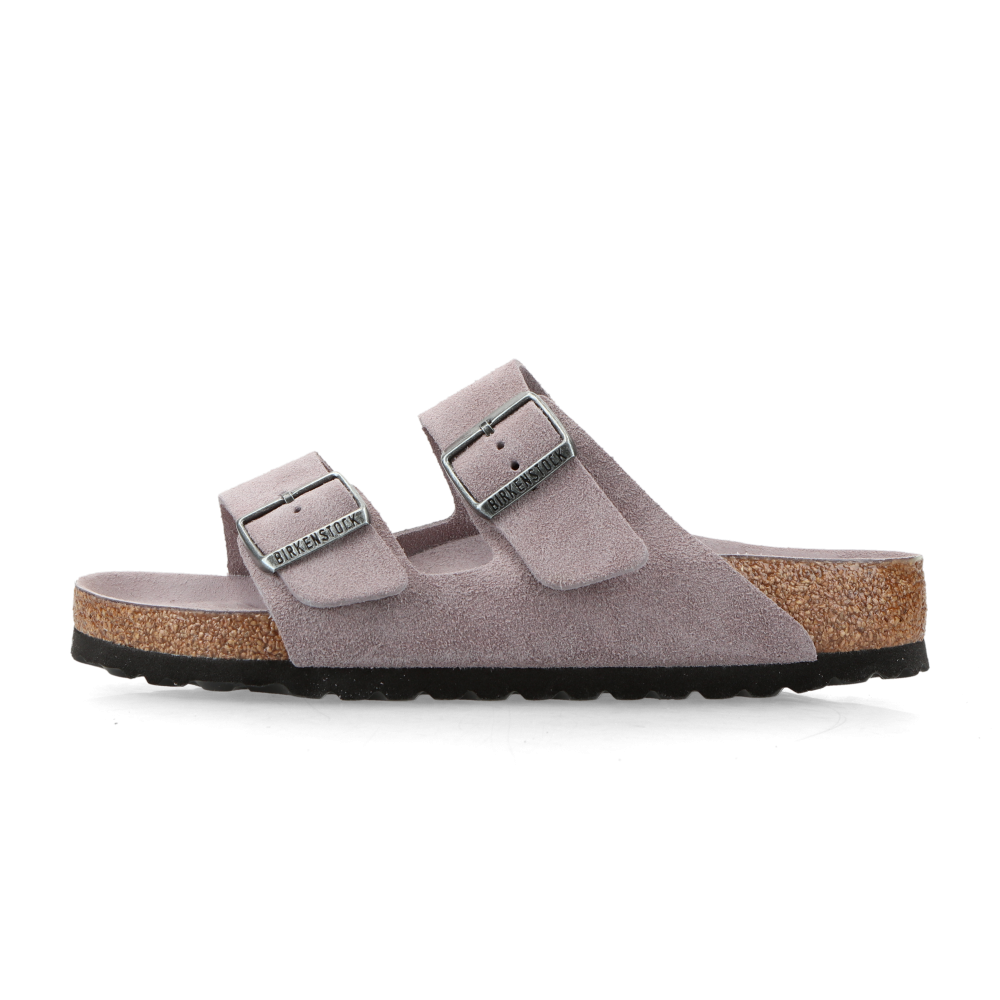 Birkenstock Arizona Soft Footbed Suede Leather - Regular (faded purple tonal FB) - 36