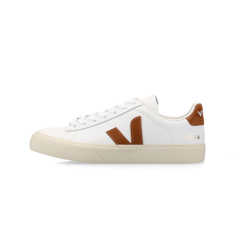 VEJA WMNS Campo (white / cognac), vue de côté