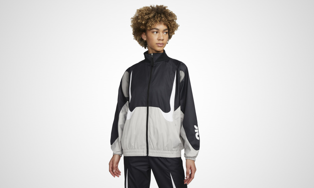 Nike Women's Woven Air Max Day Jacket (schwarz / grau) - L