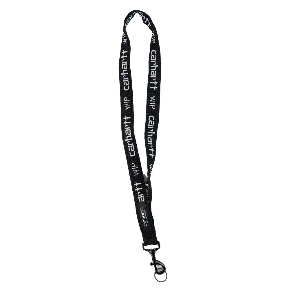 Carhartt WIP Script Lanyard (black / white) -