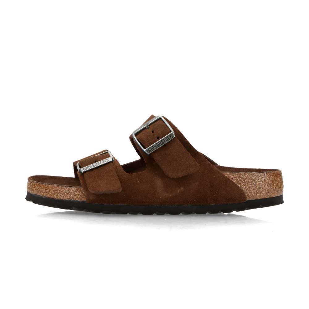 Birkenstock Arizona Soft Footbed Suede Leather - Regular "Carafe Tonal FB" - 36