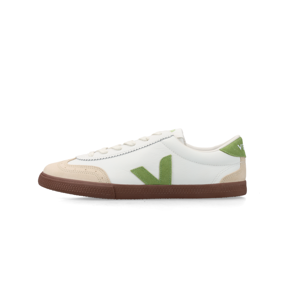 VEJA Volley (white / kiwi / bark), vue de côté