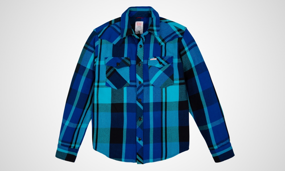 Topo Mountain Hemd Heavyweight (blau) - S