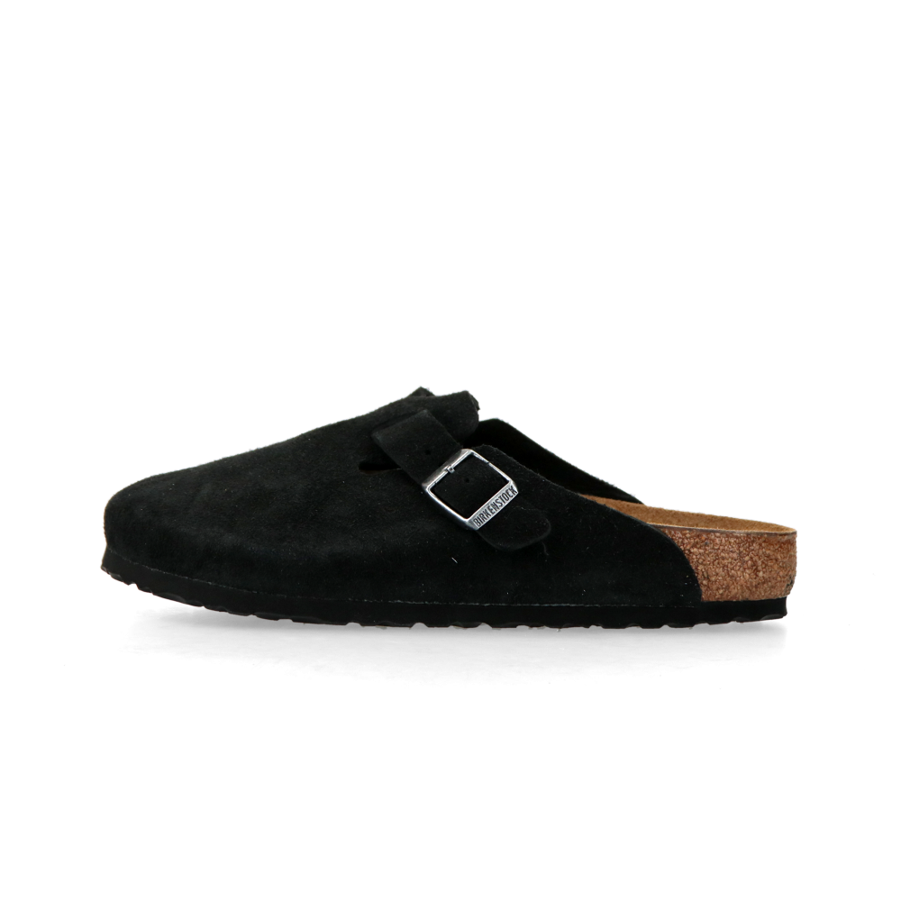 Birkenstock Boston Suede Leather (black) - 36