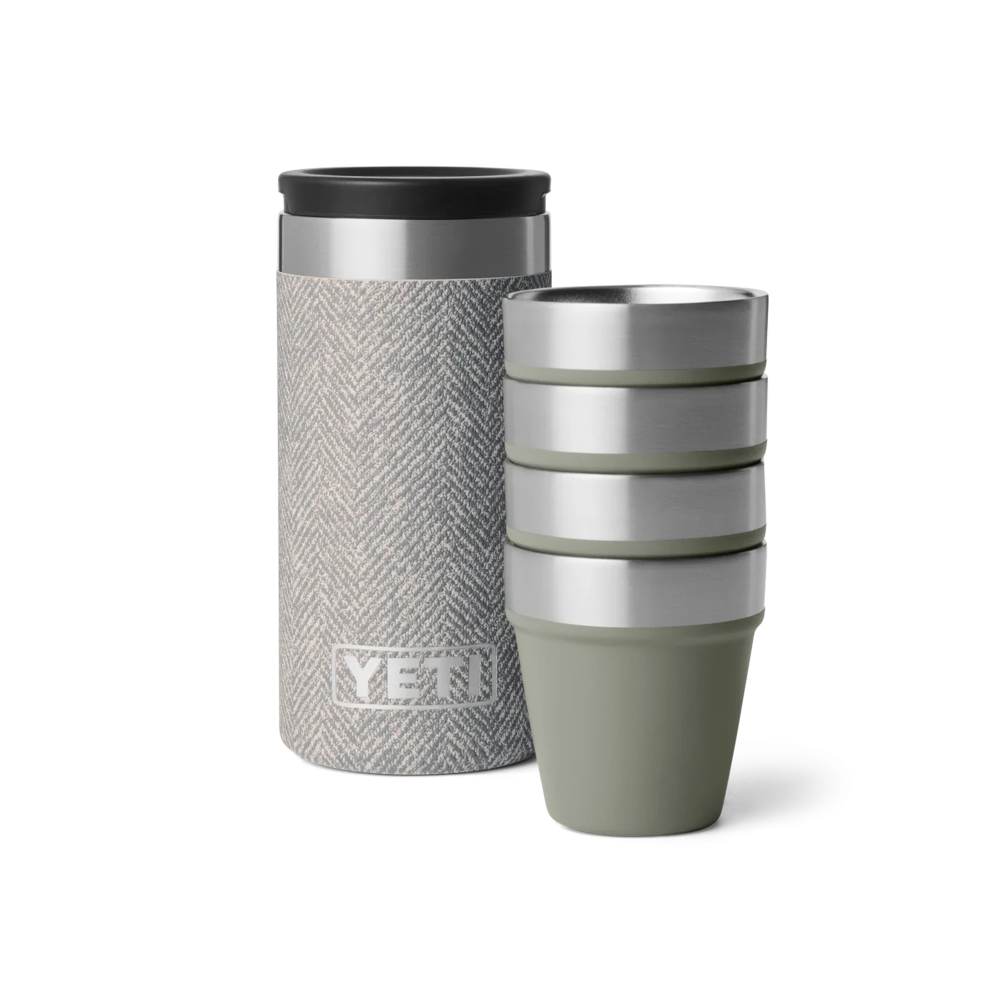YETI Shot Glasses & Case "Riverhead Green -