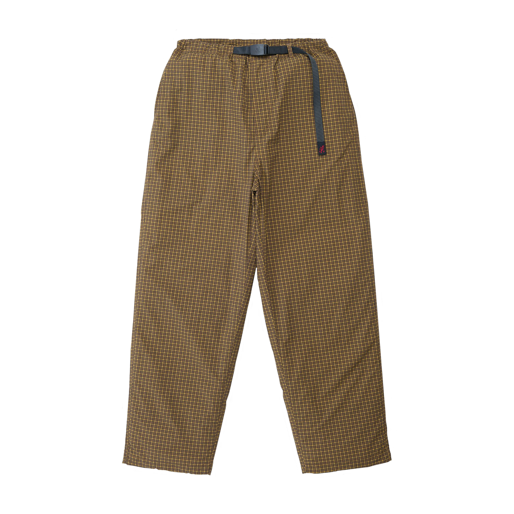 Gramicci Mini Check Nylon Pant "Brown Check" - S