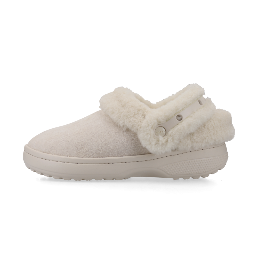 Crocs Classic Unfurgettable Vegan Suede Clog (cocoa cream) - 36-37