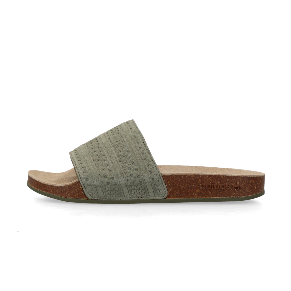 adidas Adilette RS (green / cork), vue de côté