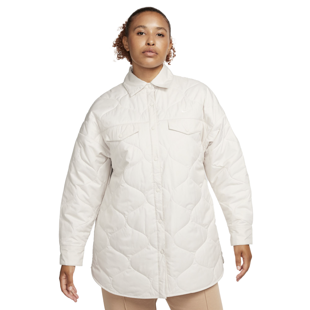 Nike Women's Quilted Trench Jacket ( light orewood / sail) - L