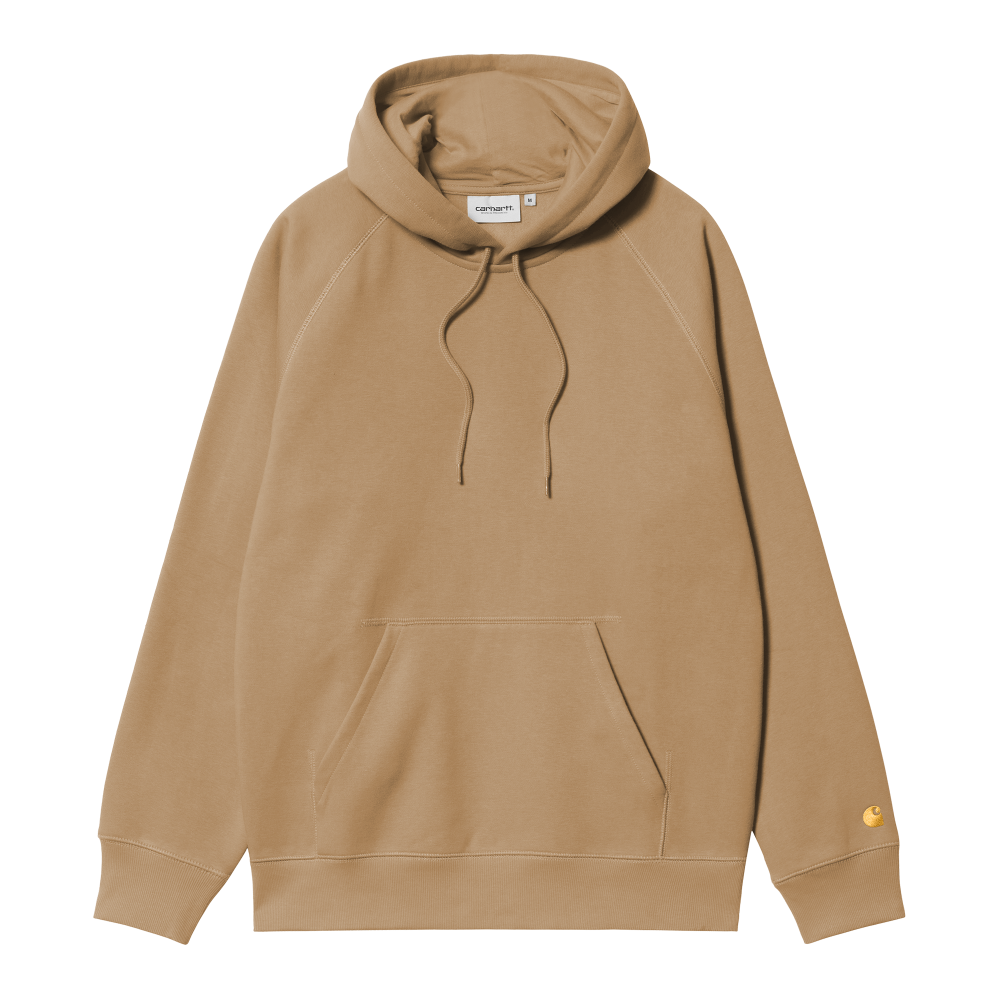 Carhartt WIP Hooded Chase Sweat (peanut / gold) - S