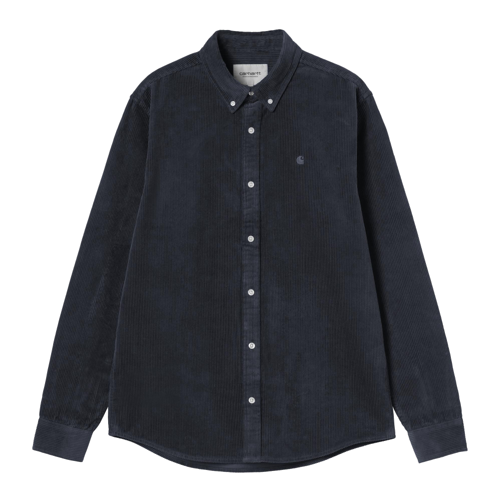 Carhartt WIP L/S Madison Cord Shirt (dark navy) - S