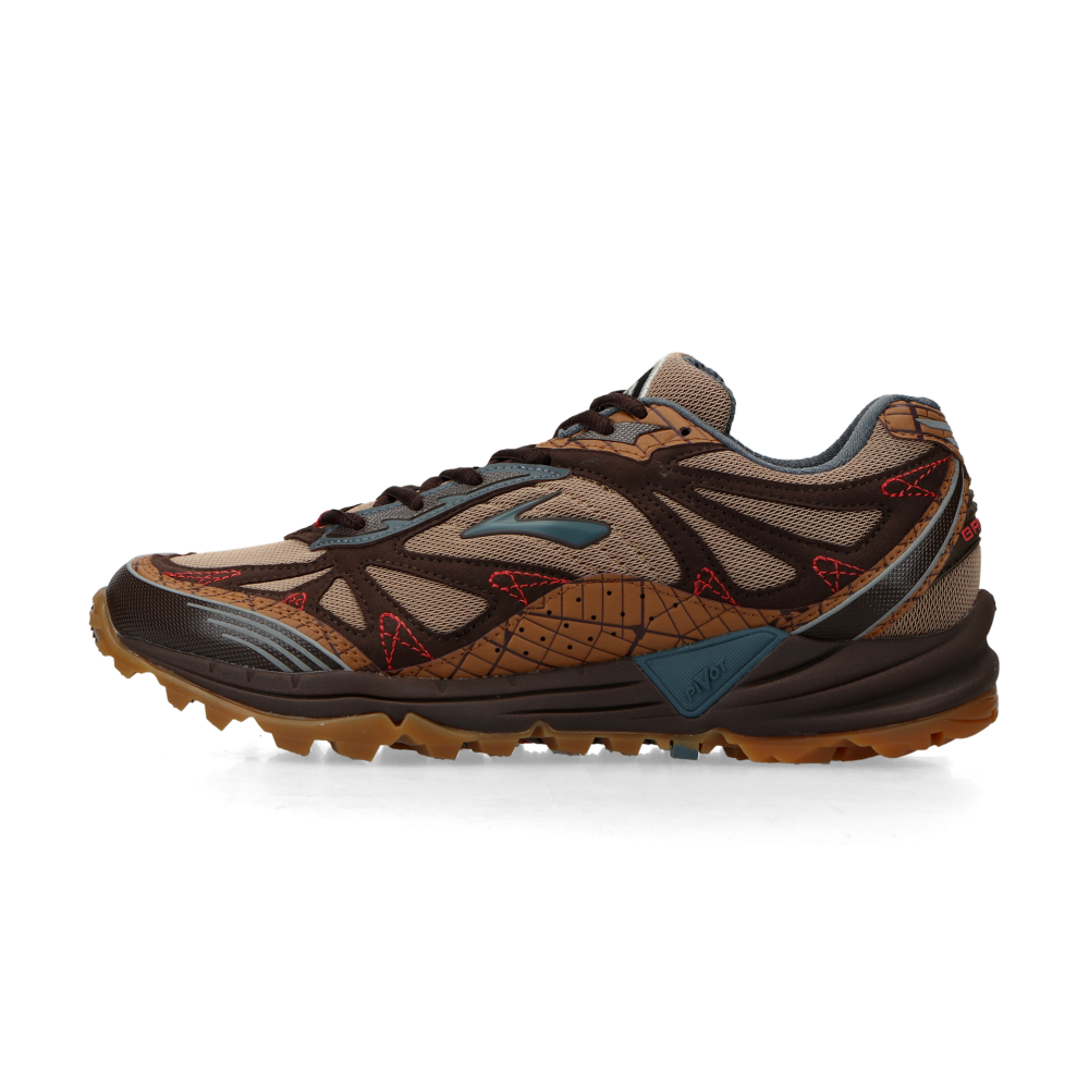 Brooks x Staple Cascadia 1 (ginger / wren / stormy weather)